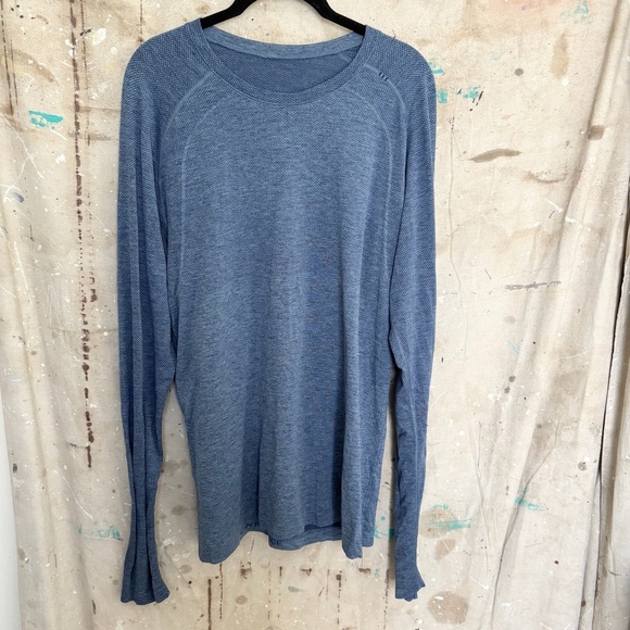 Lululemon Metal Vent Tech Long Sleeve 2.0, Midnight Shadow Tempest Blue - Picture 3 of 5